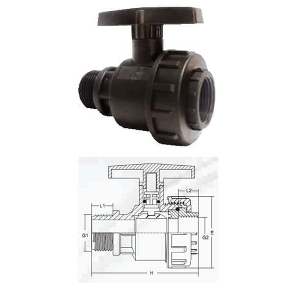 Slavina VUN 5/4"X5/4" - Slika 1