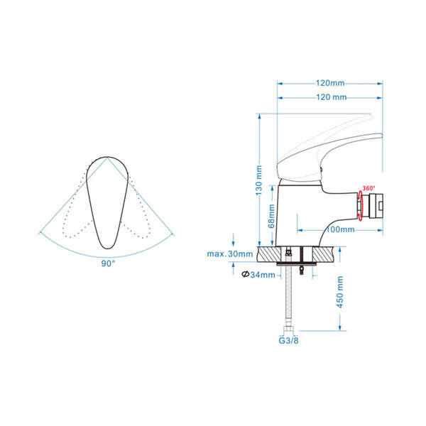 Slavina za bide MISISIPI - Slika 3