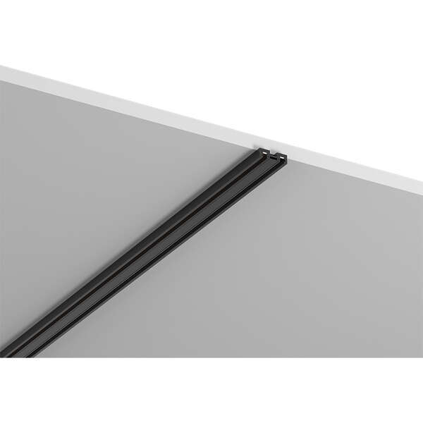 Slim nadgradna magnetna šina 2m crna - Slika 1