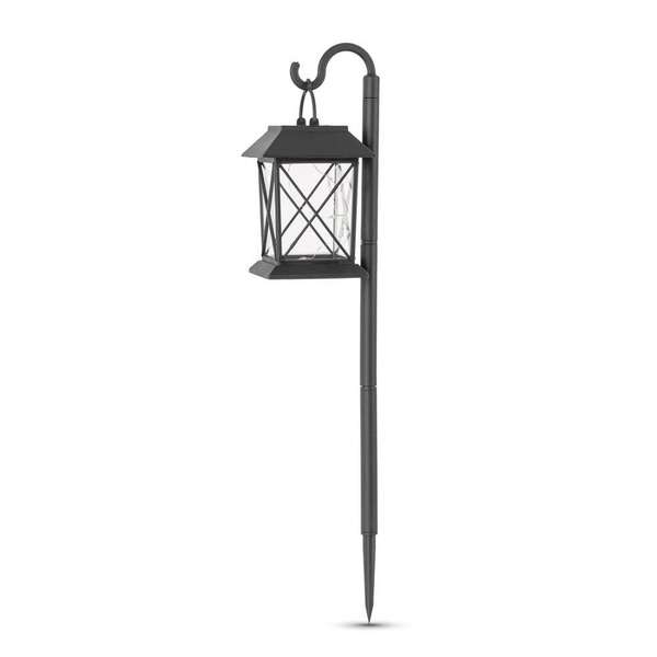 Solarna lampa baštenska LED 42.5cm crna Entac - Slika 1