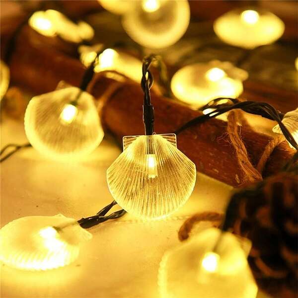 Solarna lampa školjka LED 5.8m providna Entac - Slika 2