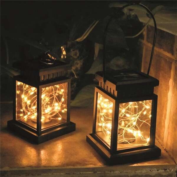 Solarna LED lampa baštenska lampion Entac - Slika 2