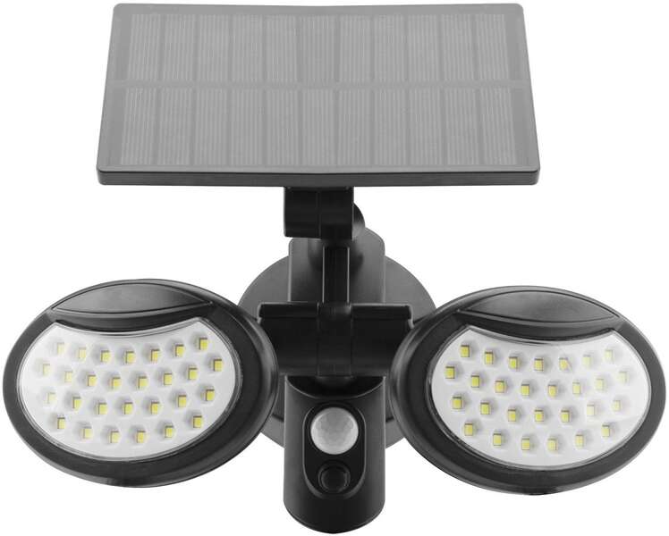 Solarni LED reflektor 2 glave 10W Entac - Slika 1