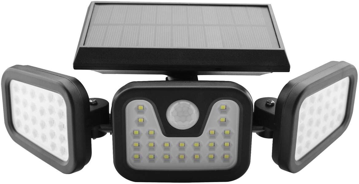 Solarni LED reflektor 3 glave 15W Entac - Slika 1
