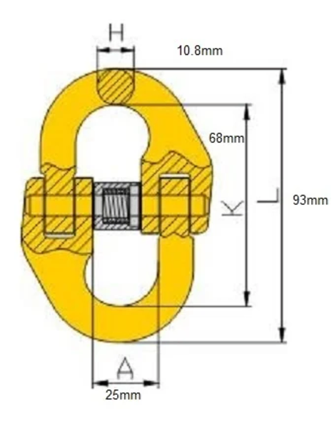 Spojnica - konektor lanca 3.2T G80 TOHO - Slika 2