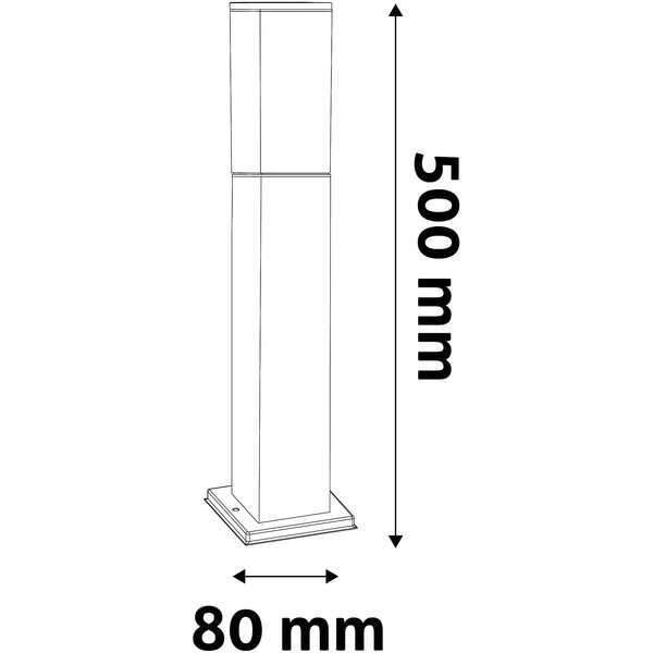Spoljna stubna lampa Panama 1xE27 500mm IP44 antracit - Slika 2