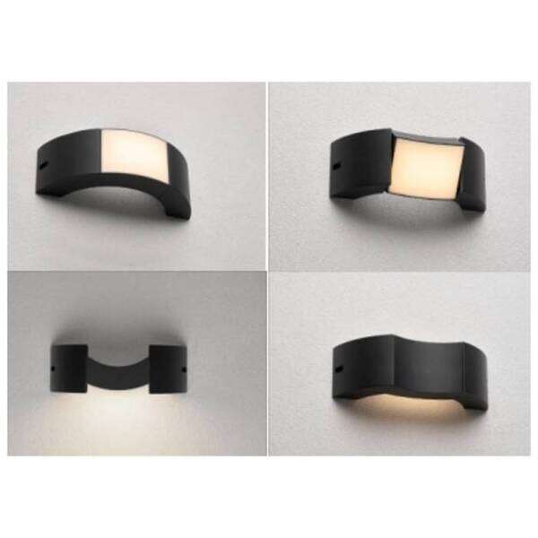 Spoljna zidna lampa Beirut 6W WW IP54 3000K 277lm Crna - Slika 2