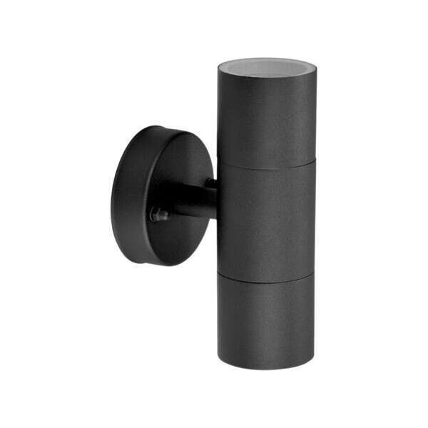 Spoljna zidna lampa Peka 2xGU10 IP44 crna - Slika 1