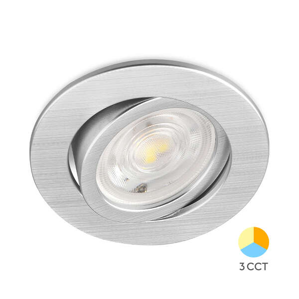 Spot svetiljka 3u1, 7W okrugla siva - Slika 1