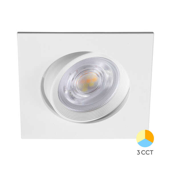 Spot svetiljka 7W, 3U1, kvadratna bela - Slika 1