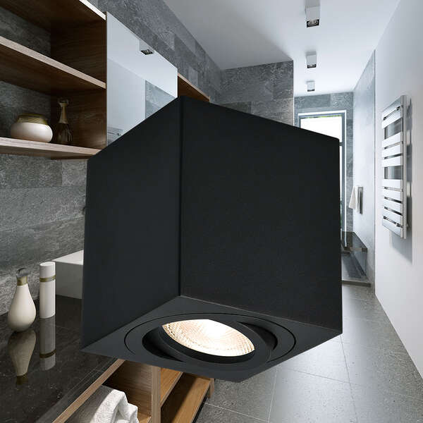 Spot svetiljka GAMA kvadratna crna GU10 - Slika 2