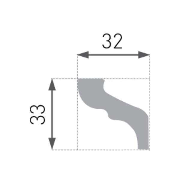 Stiropor lajsna SLU-708 (E-6) - Slika 3