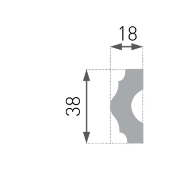 Stiropor lajsna SLU-711 (E-18) - Slika 3
