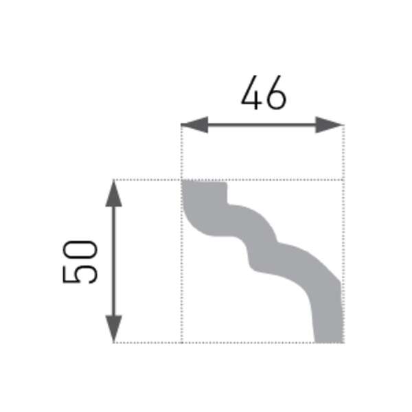 Stiropor lajsna SLU-716 (E-7) - Slika 3