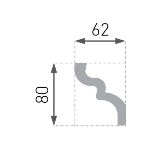 Stiropor lajsna SLU-719 (E-9) - Slika 3