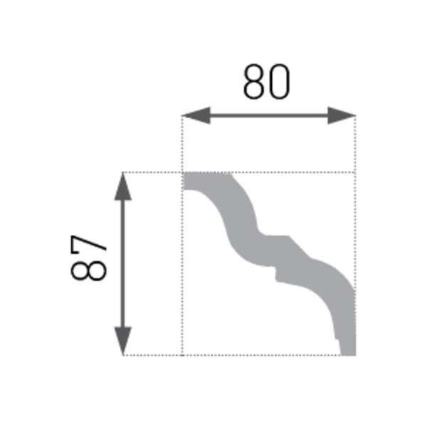 Stiropor lajsna SLU-720 (E-10) - Slika 3