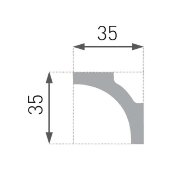 Stiropor lajsna SLU-721 (E-11) - Slika 3