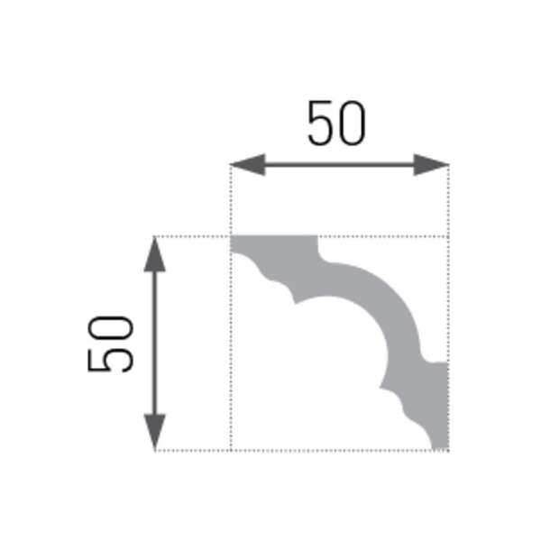 Stiropor lajsna SLU-730 (E-14) - Slika 3