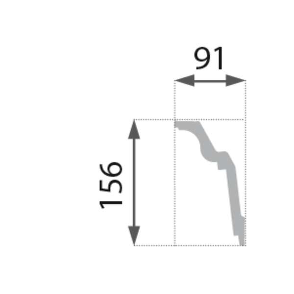 Stiropor lajsna SLU-733 (B-33) - Slika 3