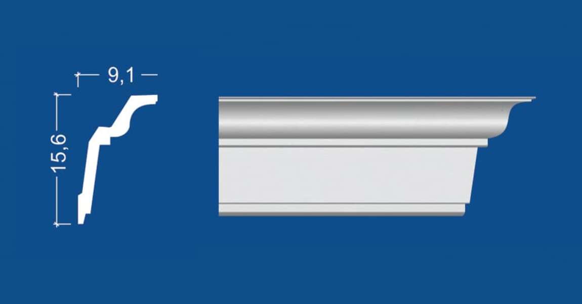 Stiropor lajsna SLU-733 (B-33) - Slika 1