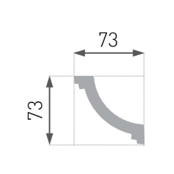 Stiropor lajsna SLU-736 (E-26) - Slika 3