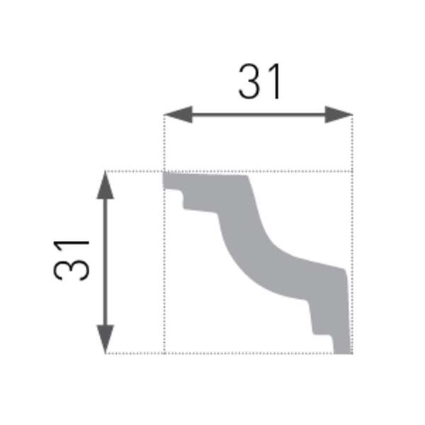 Stiropor lajsna SLU-738 (E-28) - Slika 3
