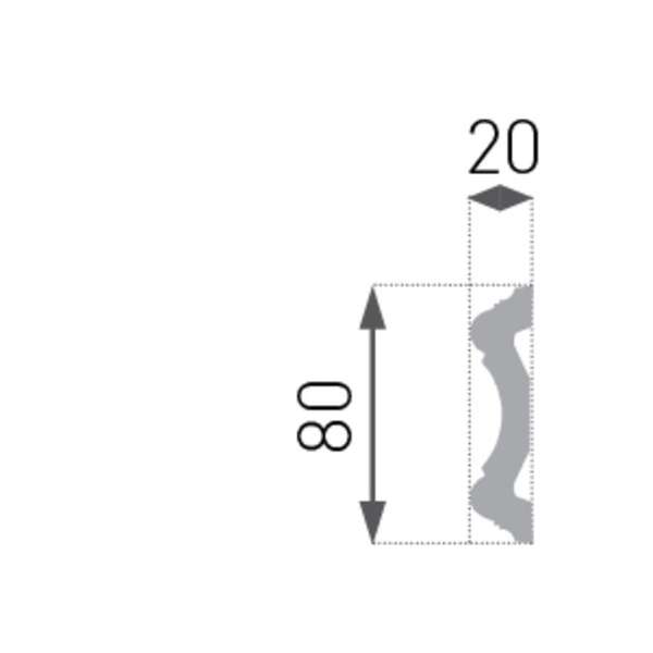 Stiropor lajsna SLU-741 (E-30) - Slika 3