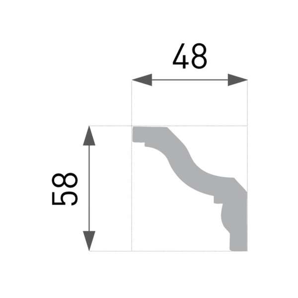 Stiropor lajsna SLU-763 (B-8) - Slika 3