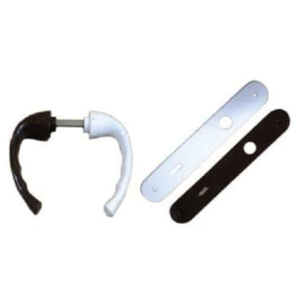 Štit i kvaka PVC povijena cilindar - Slika 1