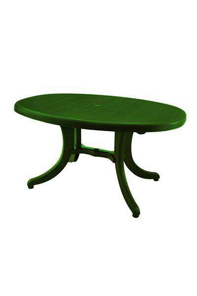 Sto baštenski ovalni Orlando 140cm Zeleni - Slika 1
