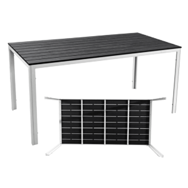 Sto baštenski plastični - imitacija drveta - Slika 1