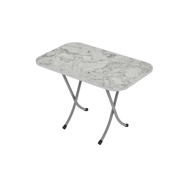 Sto višenamenski sklopivi beli mermer 50*80cm Alesta - Slika 1