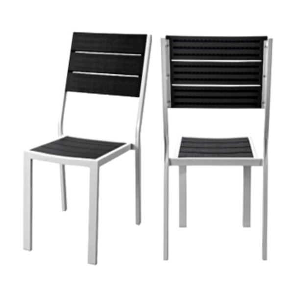 Stolica baštenska plastična - imitacija drveta - Slika 1