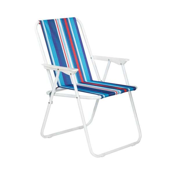 Stolica baštenska sklopiva na pruge - Slika 1