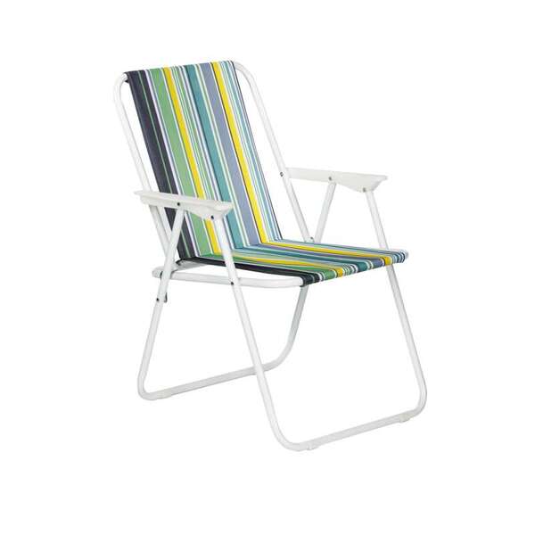 Stolica baštenska sklopiva na pruge - Slika 1