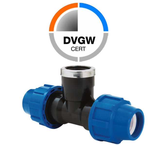 T spojnica sa unutrašnjim navojem 90X3"X90 - Slika 1
