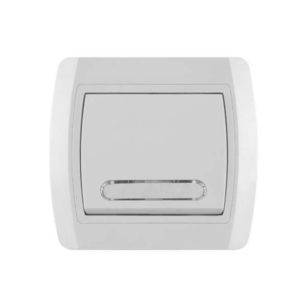 Taster sa pločicom za natpis sa sig.sij. 10A/250V, bezvijčana veza Status - Slika 1