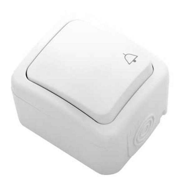 Taster zvona MiniOG 10A/250V bezvij. veza - Slika 1