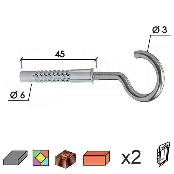 Tipl + luster kuka C1 ZNB FI6X45/4MM (2KOM) XPD - Slika 1