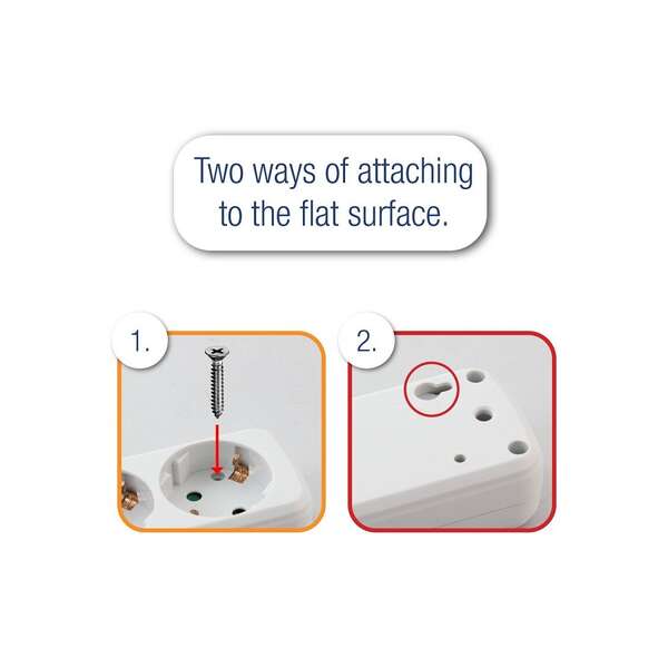 Trostruki podsklop sa prekidačem rastavljiv 3G beli - Slika 4