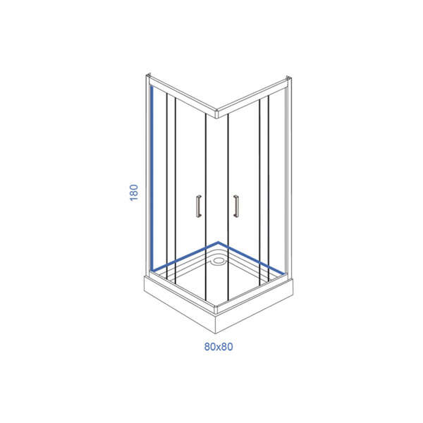 Tuš kabina K80 standard LINNI - Slika 2