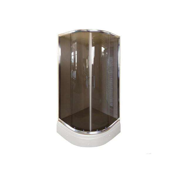 Tuš kabina R80 TRANSPARENT gray LINNI - Slika 1