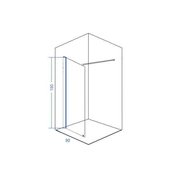 Tuš stena IDEAL 90*190 LINNI - Slika 2