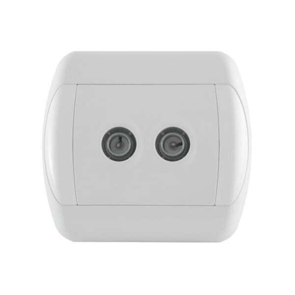 TV priključnica sa dva modula, prolazna / završna Royal - Slika 1