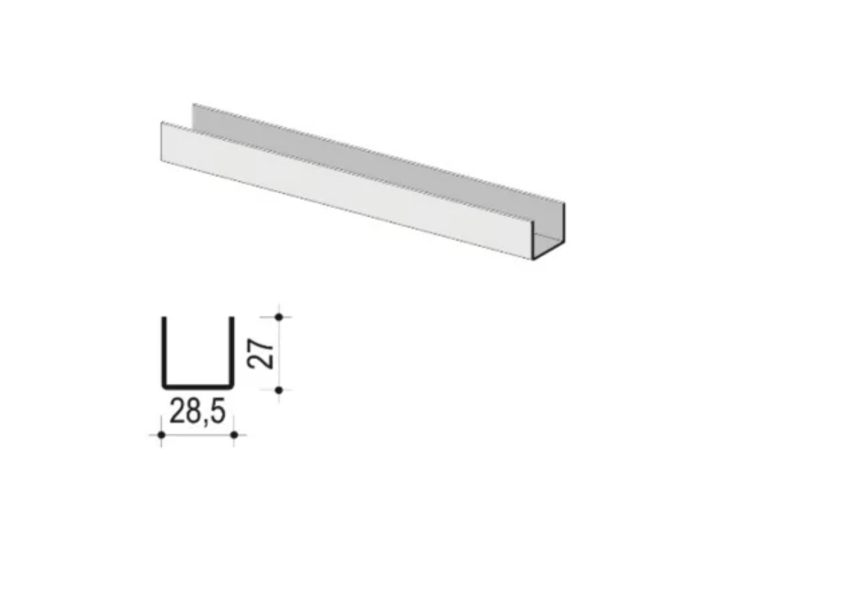 UD profil  KNAUF 0,6mm  3m - Slika 2