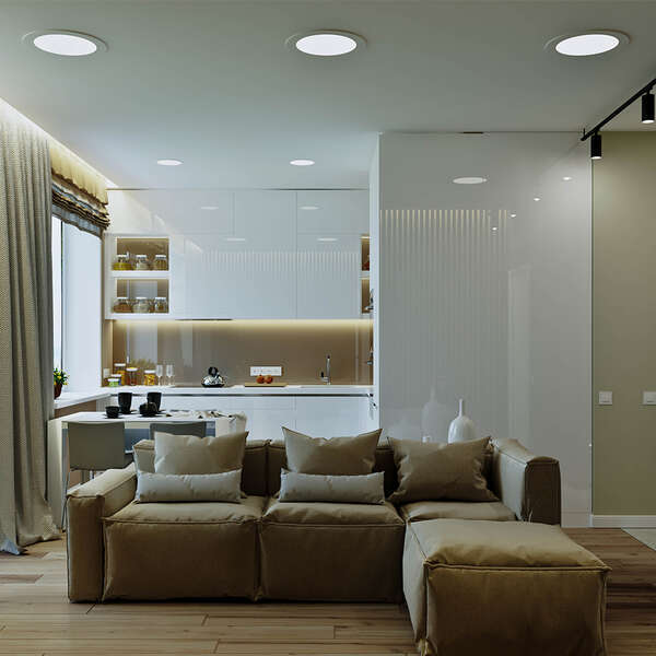 Ugradni LED panel 6W, 4INC, 6500K beli - Slika 2