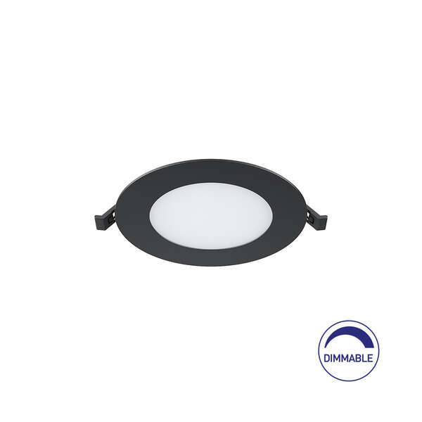 Ugradni LED panel 6W, 4INC, 6500K crni - Slika 1