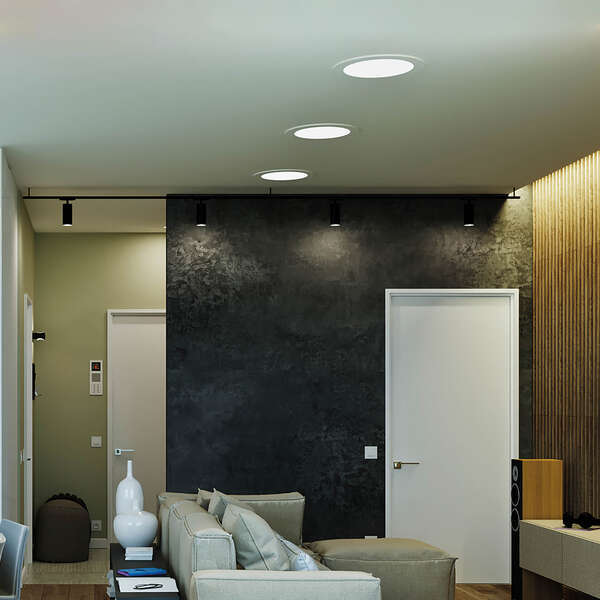 Ugradni LED panel 9W, 4INC, 3000K beli IP40 - Slika 2