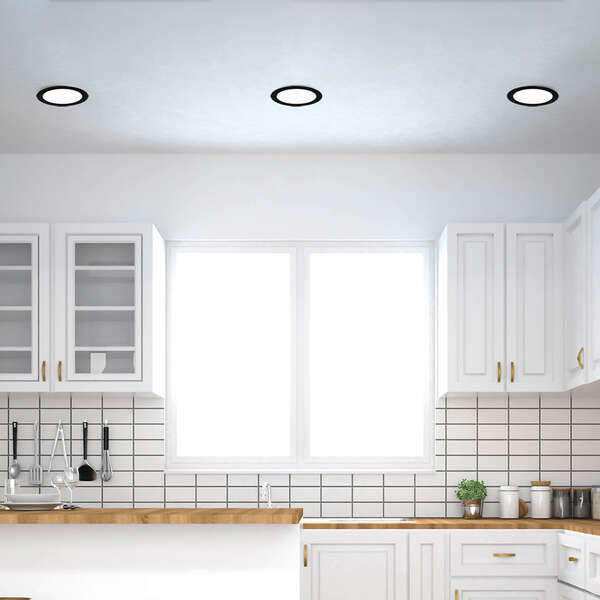 Ugradni LED panel dimabilni 18W, 8INC, 3000K crni - Slika 2