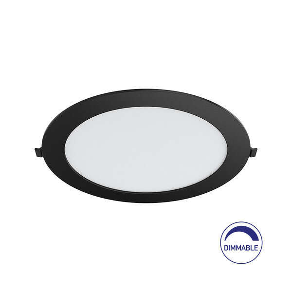Ugradni LED panel dimabilni 18W, 8INC, 4000K crni - Slika 1
